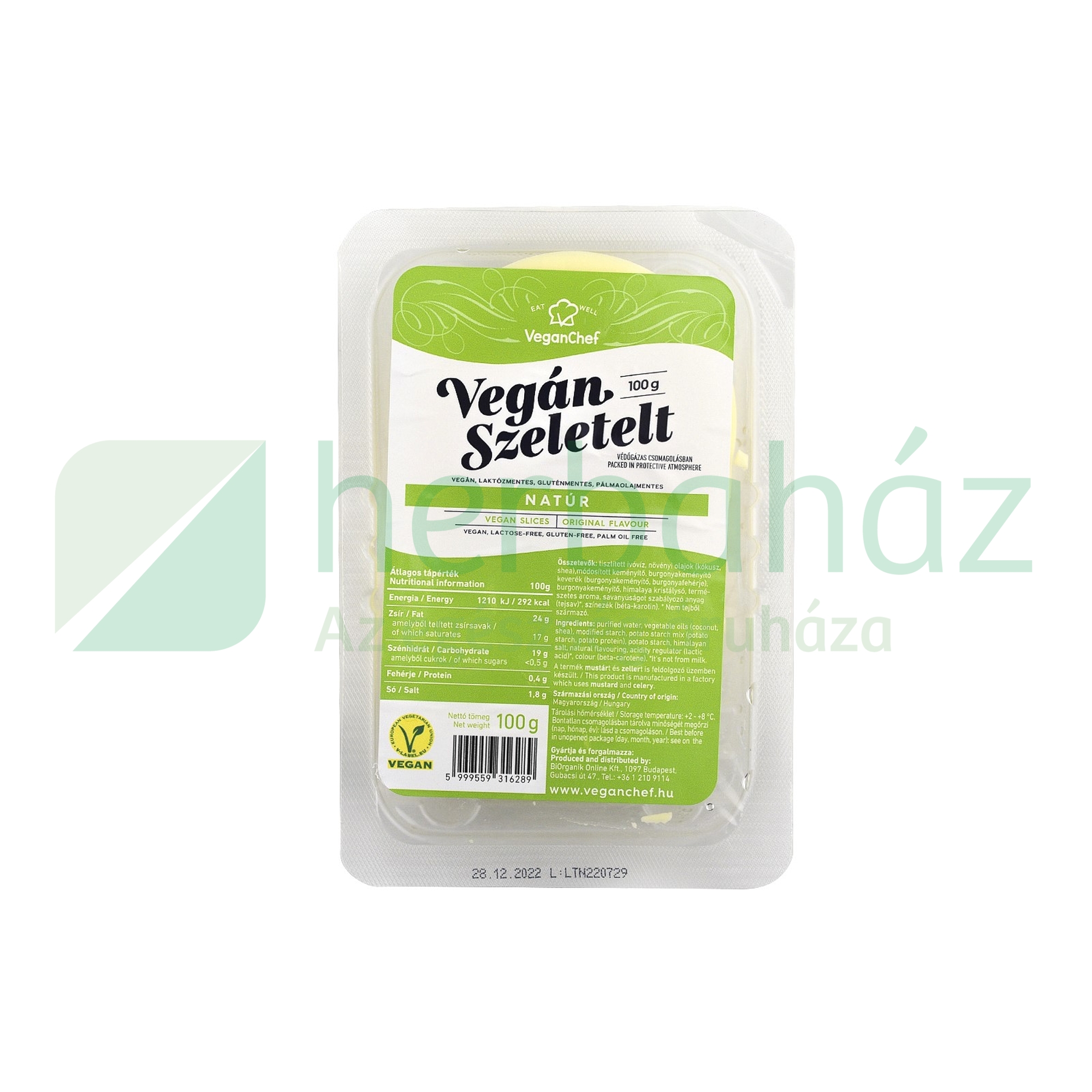 VEGANCHEF VEGÁN SZELETELT NATÚR 100G [H]