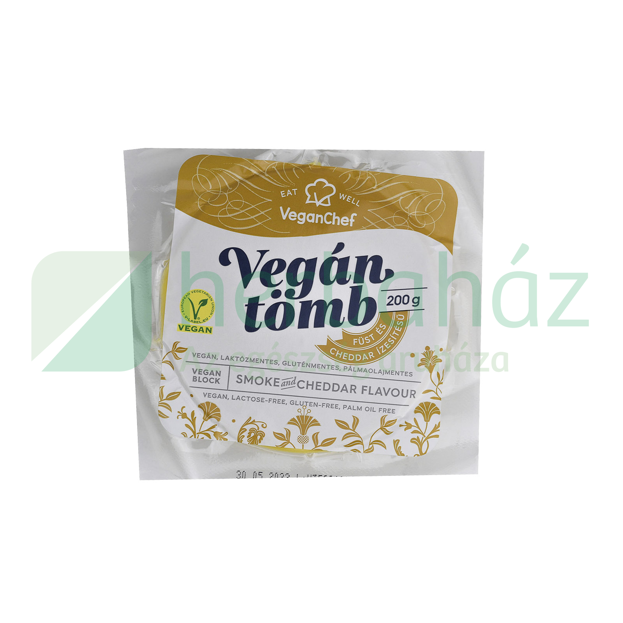 VEGANCHEF VEGÁN TÖMB FÜST ÉS CHEDDAR ÍZESÍTÉSŰ 200G [H]