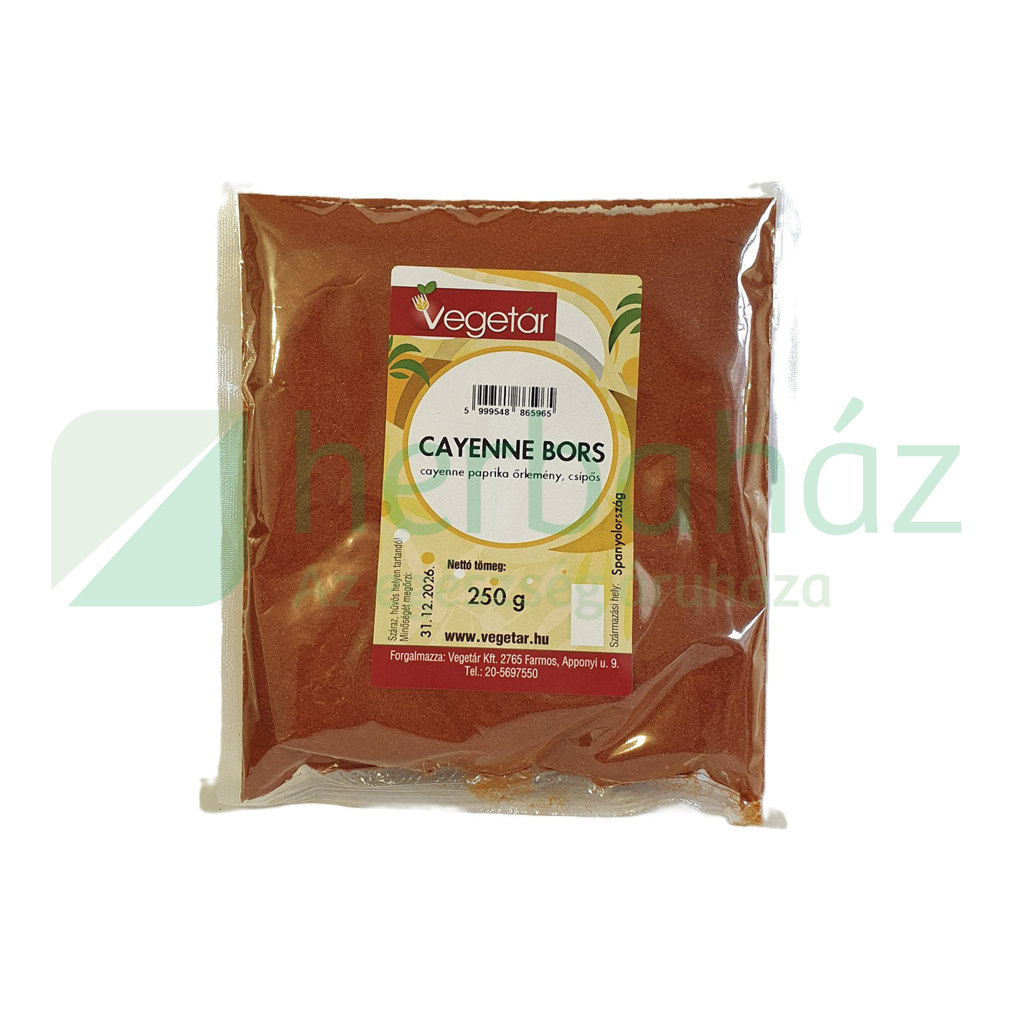 VEGETÁR CAYENNE BORS 250G
