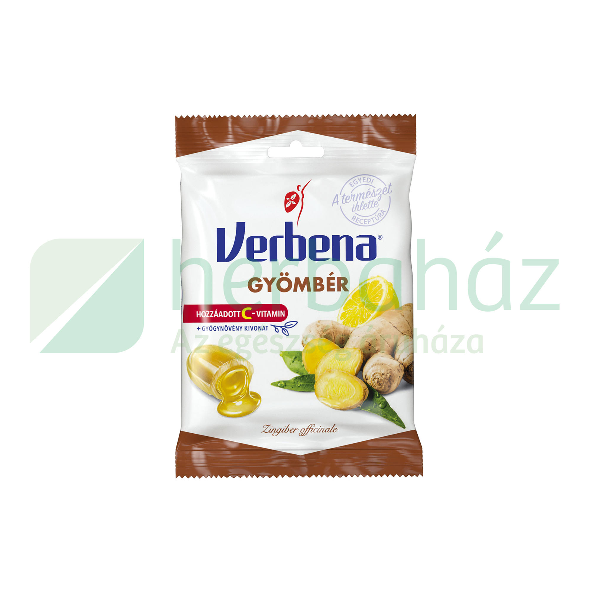 VERBENA GYÓGYNÖVÉNYES CUKORKA GYÖMBÉR 60G