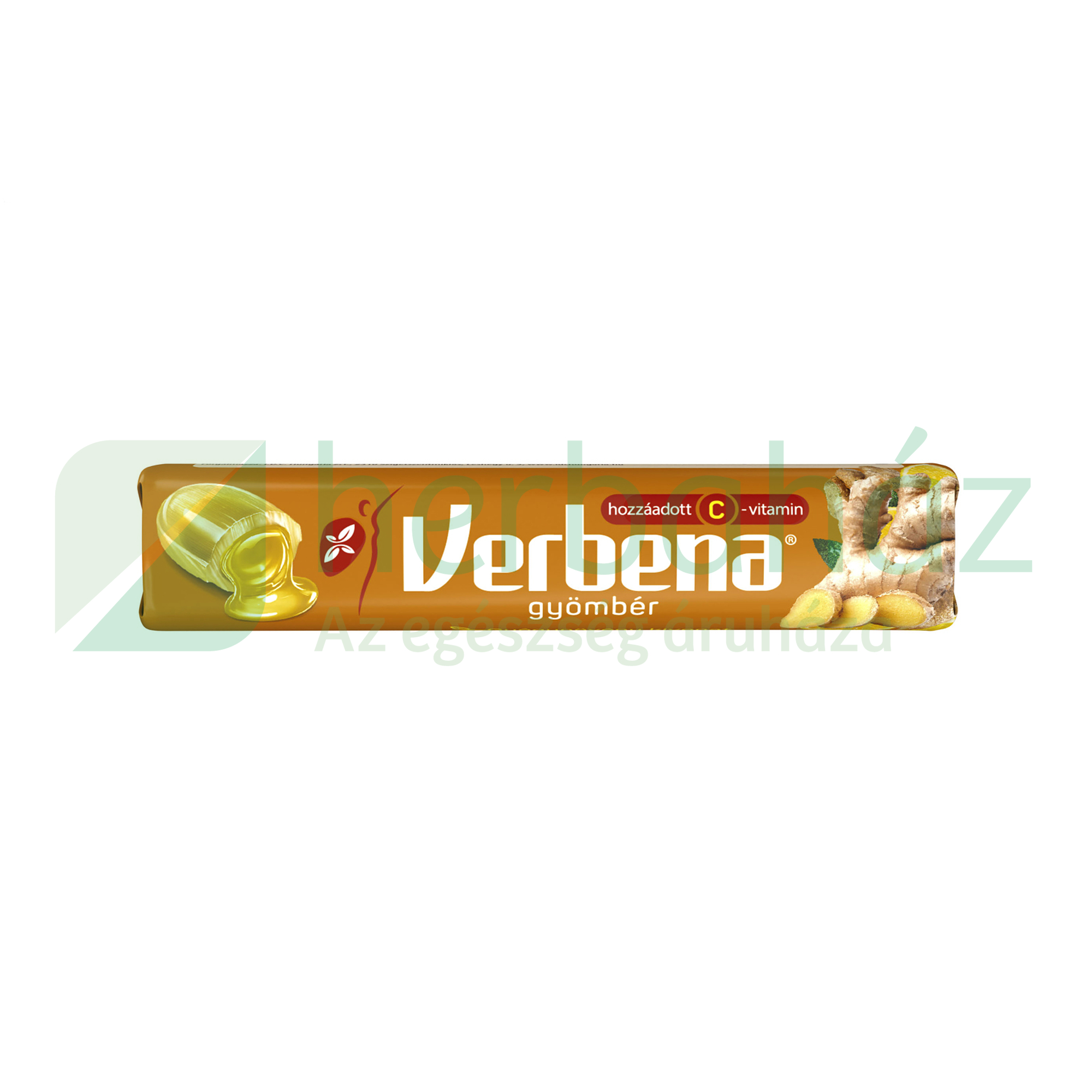 VERBENA GYÓGYNÖVÉNYES CUKORKA MÉZZEL GYÖMBÉRREL C-VITAMINNAL 32G