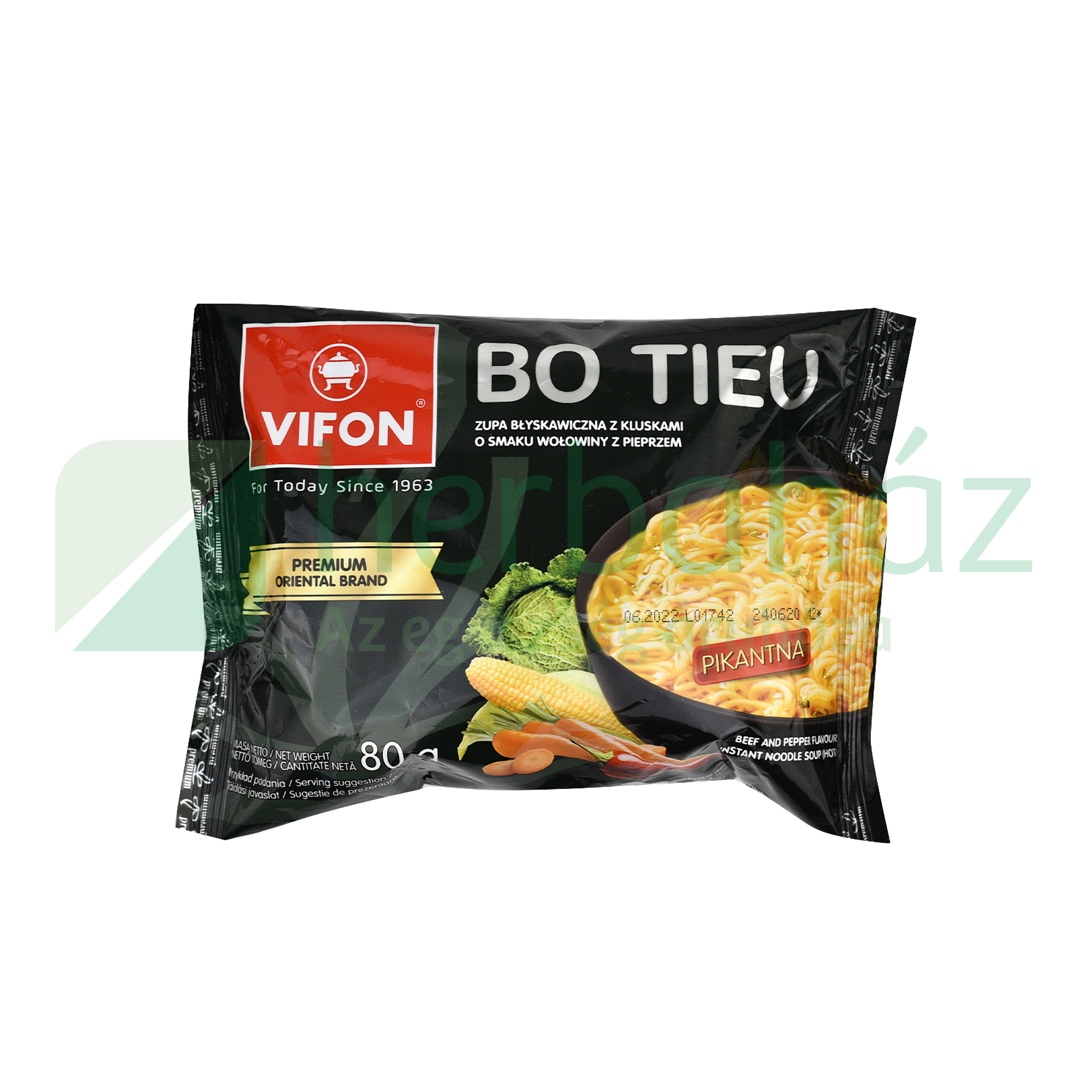 VIFON BO TIEU SZECSUÁNI INSTANT TÉSZTÁS LEVES (CSÍPŐS) 80G