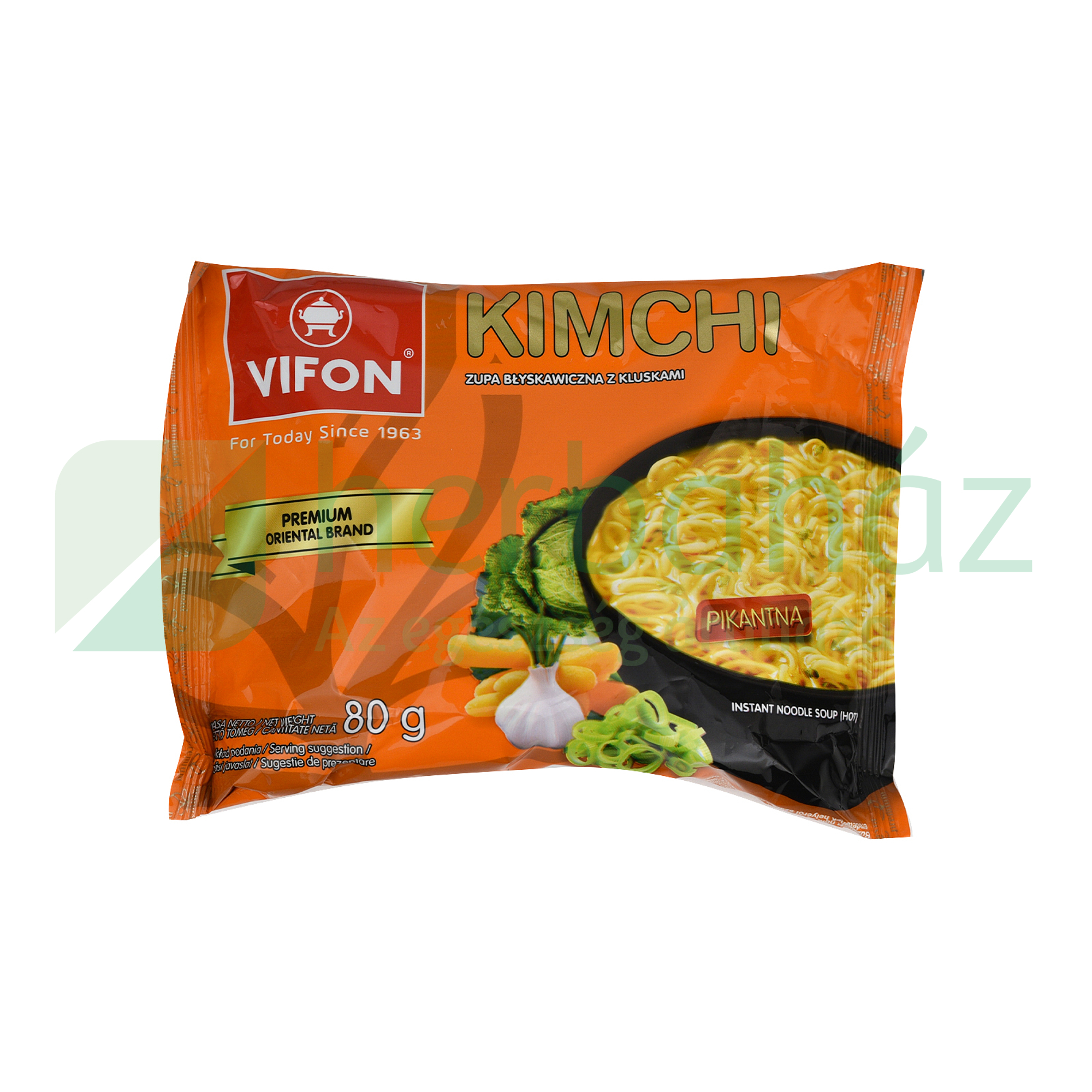 VIFON KIM CHI KOREAI INSTANT TÉSZTÁS LEVES (CSÍPŐS) 80G