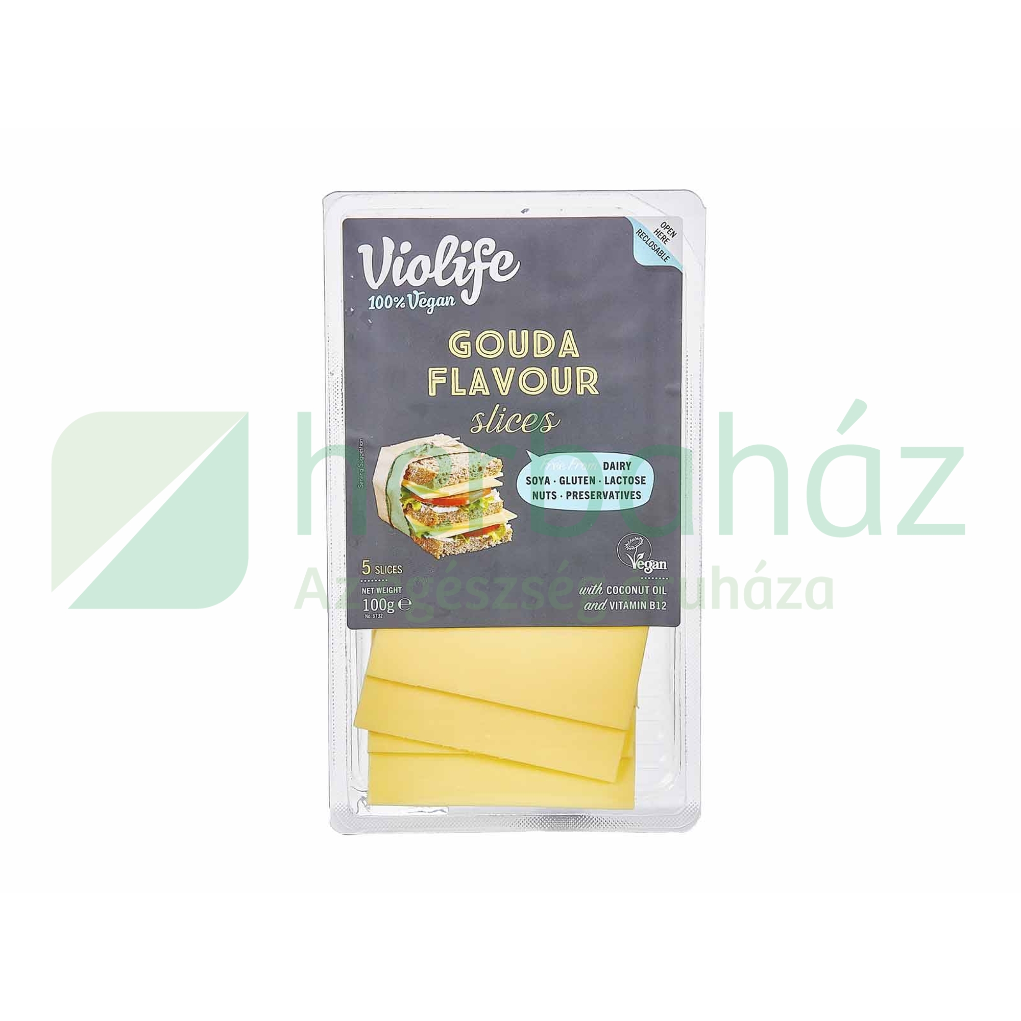 VIOLIFE NÖVÉNYI GOUDA ÍZESÍTÉSŰ SZELETEK 100G[H]