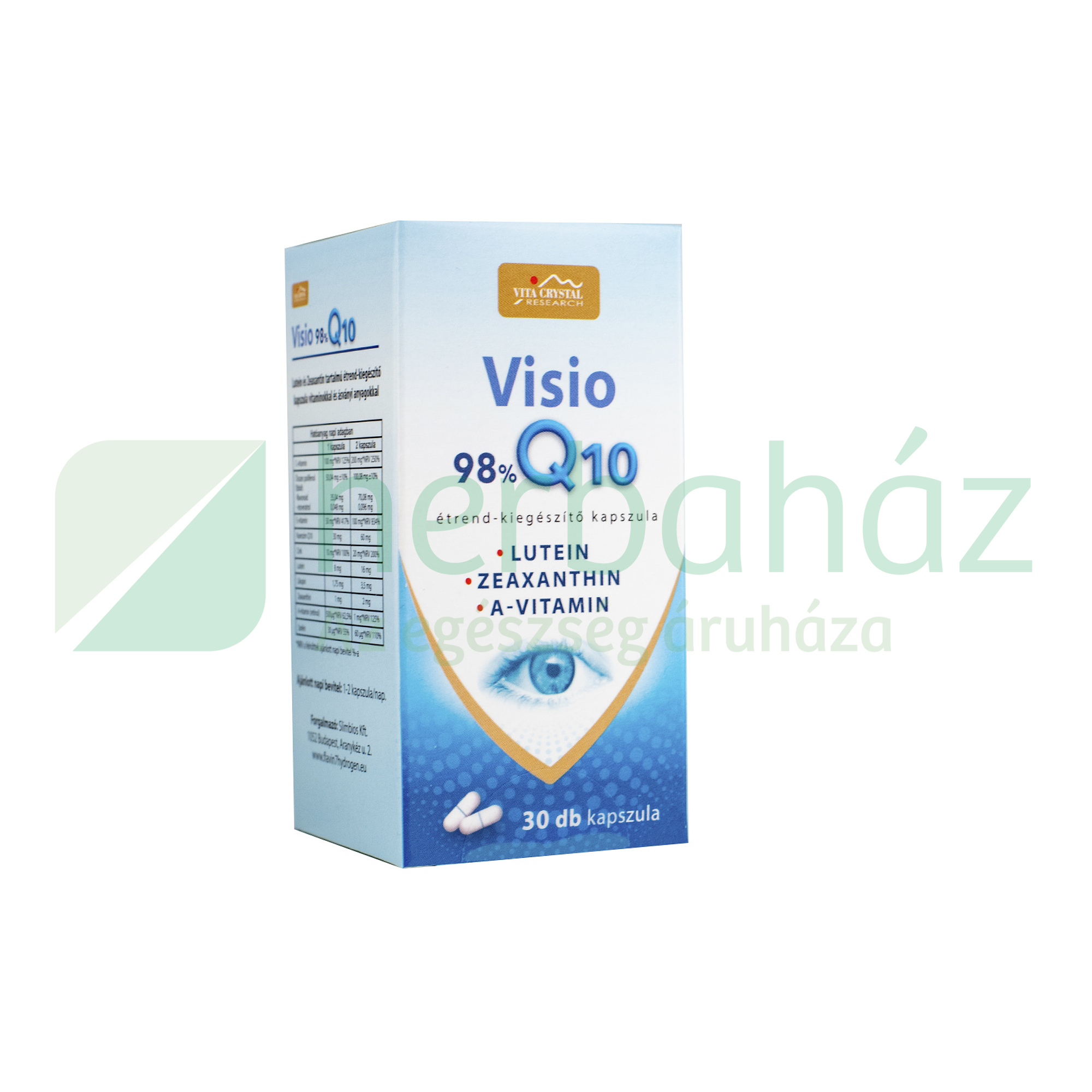 VITA CRYSTAL VISIO 98% Q10 KAPSZULA 30DB