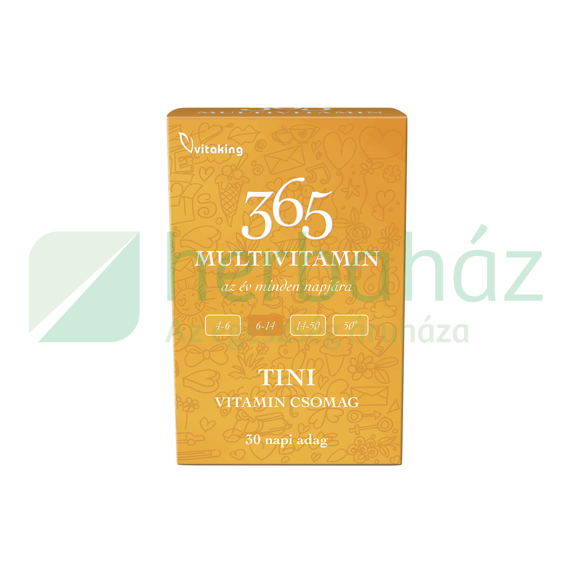 VITAKING 365 MULTIVITAMIN TINI VITAMINCSOMAG 30DB