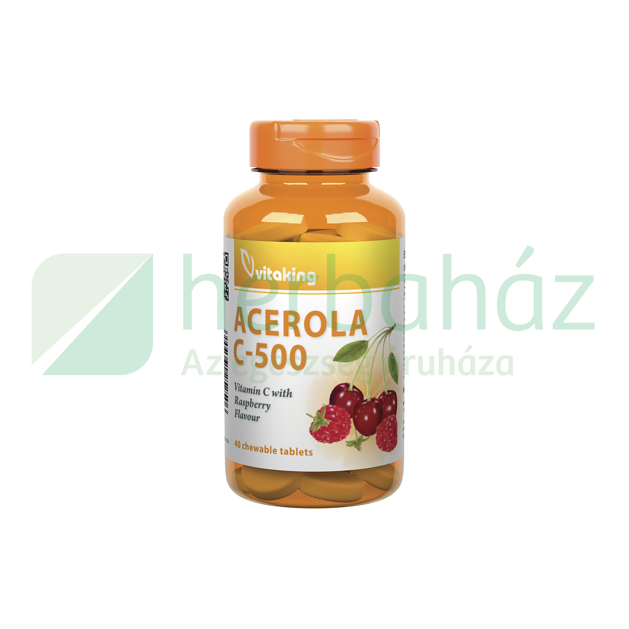 VITAKING ACEROLA C 500MG RÁGÓTABLETTA 40DB