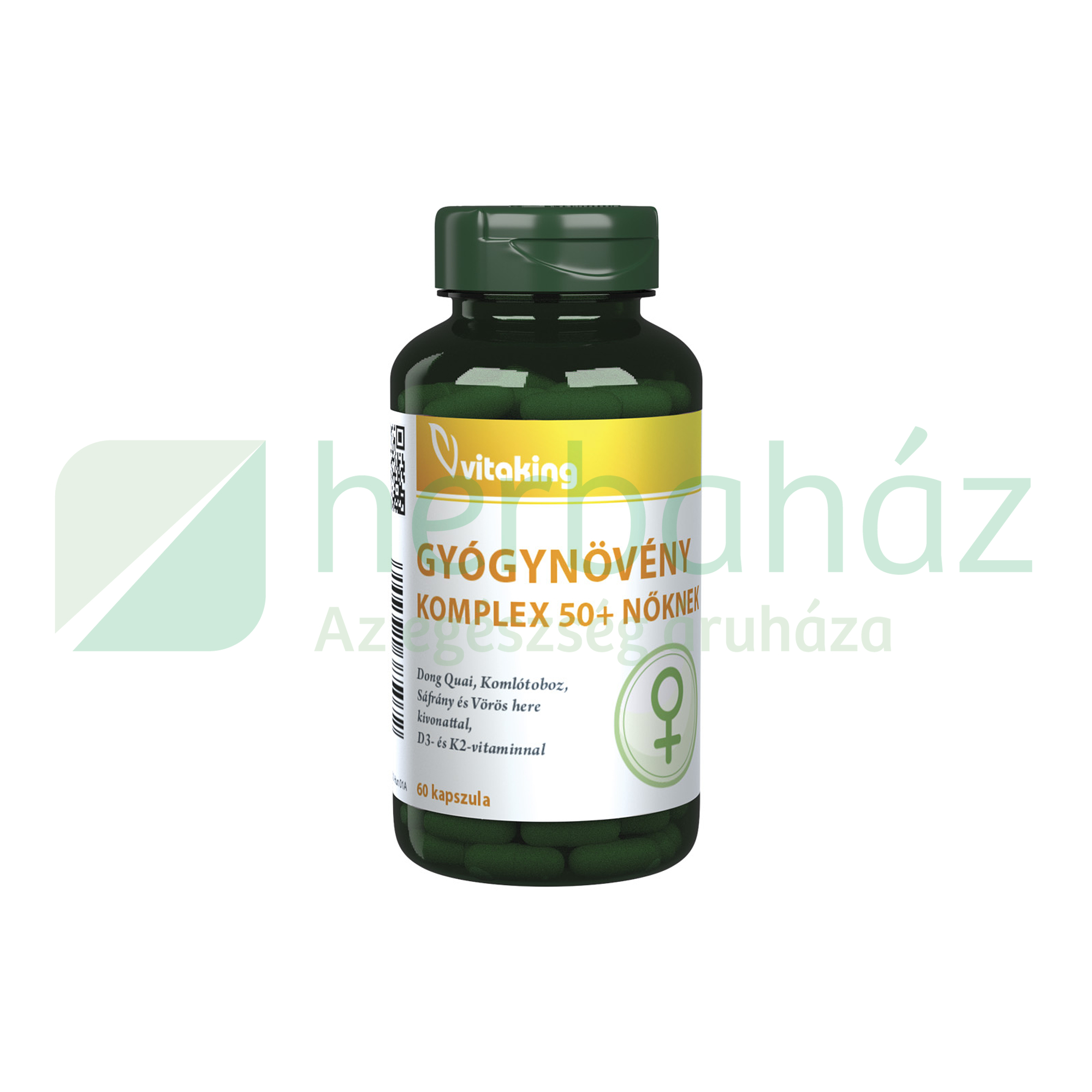 VITAKING GYÓGYNÖVÉNY KOMPLEX 50+NŐKNEK KAPSZULA 60DB
