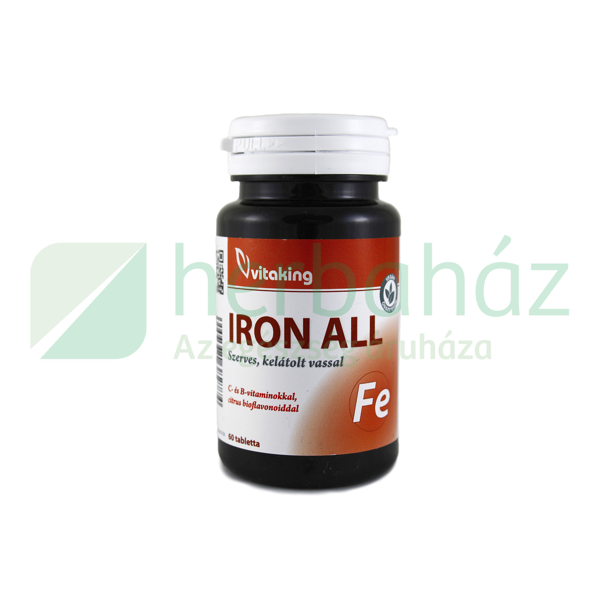 VITAKING IRON ALL SZERVES KELÁTOLT VASSAL TABLETTA 60DB