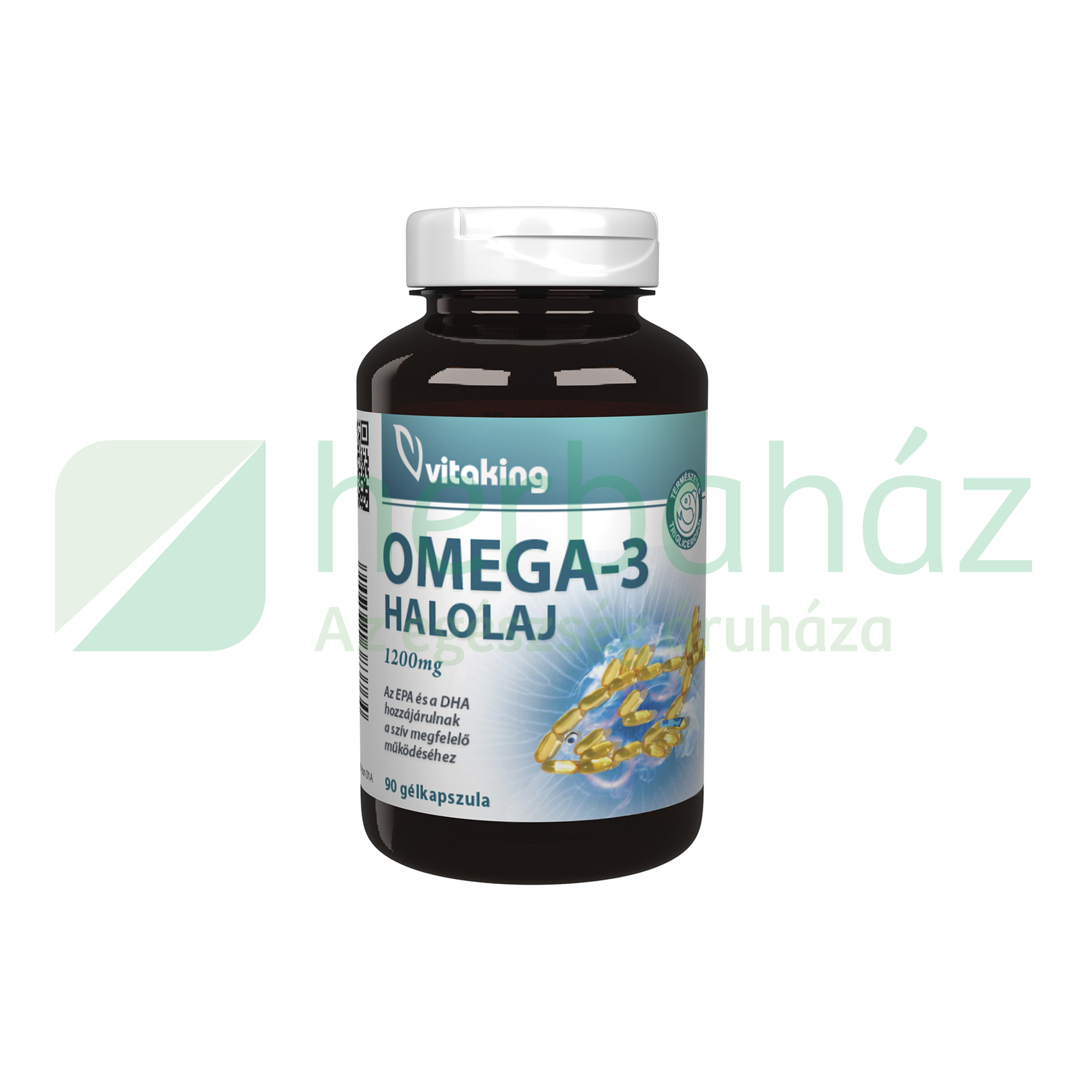 VITAKING OMEGA-3 HALOLAJ 1200MG GÉLKAPSZULA 90DB