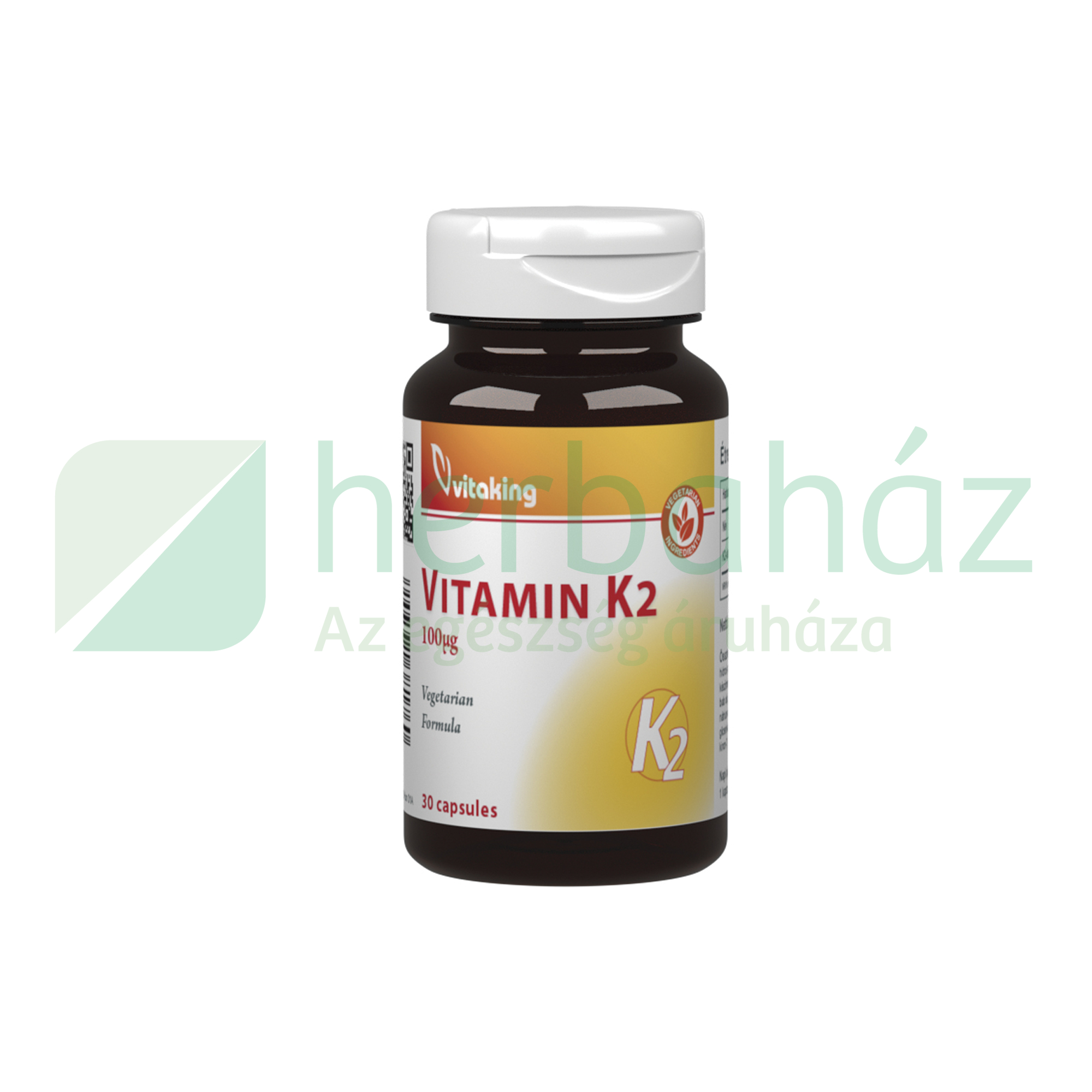 VITAKING VITAMIN K2 100MCG ÉTREND-KIEGÉSZÍTŐ KAPSZULA 30DB