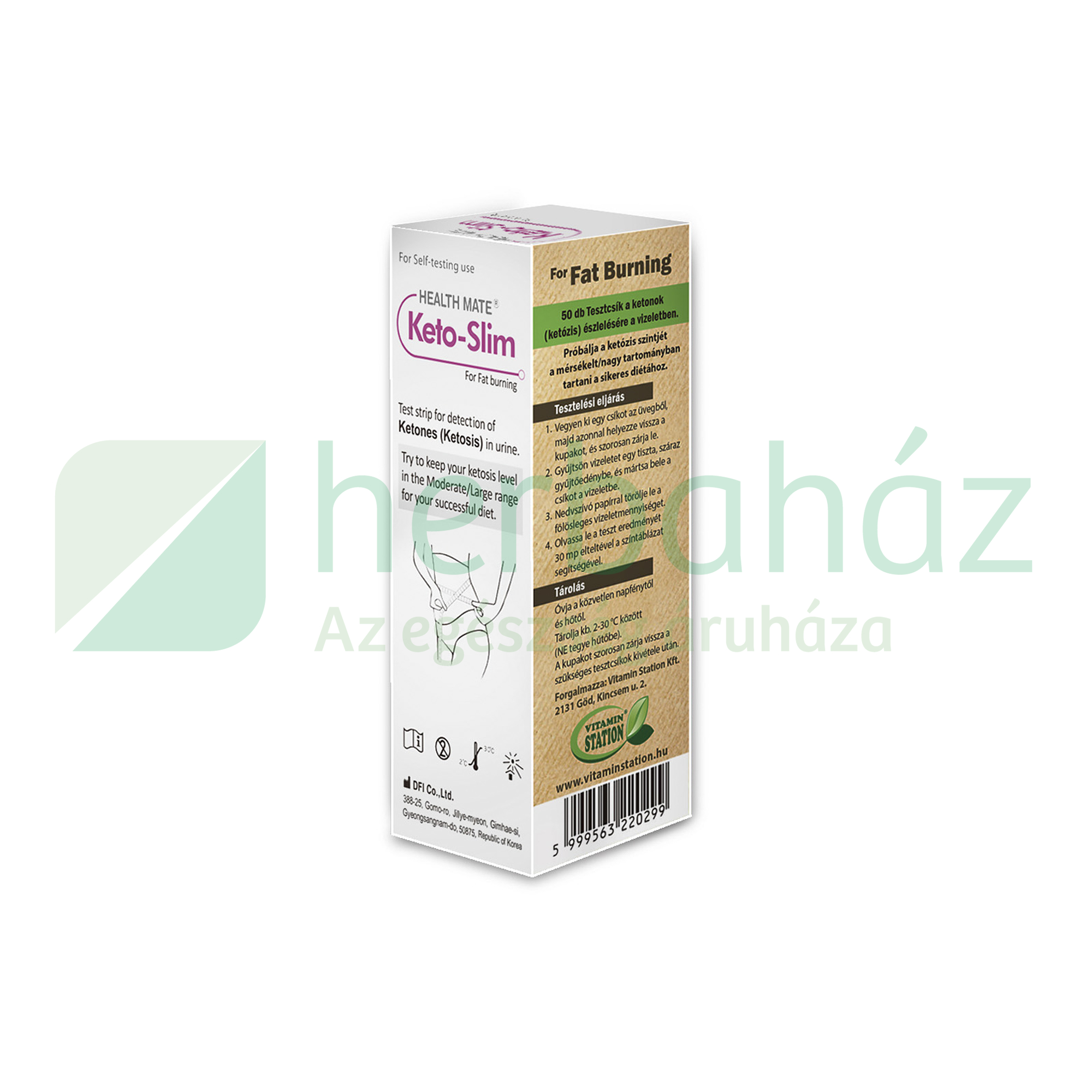 VITAMIN STATION HEALTHMATE KETO-SLIM GYORSTESZT 50DB
