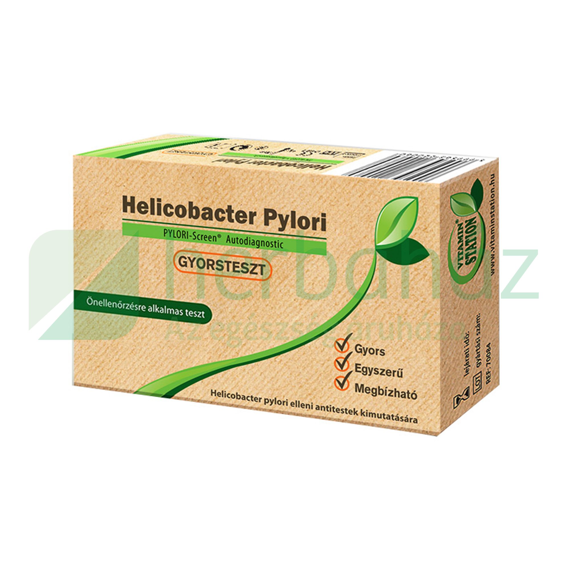 VITAMIN STATION HELIOBACTER PYLORI GYORSTESZT 1DB