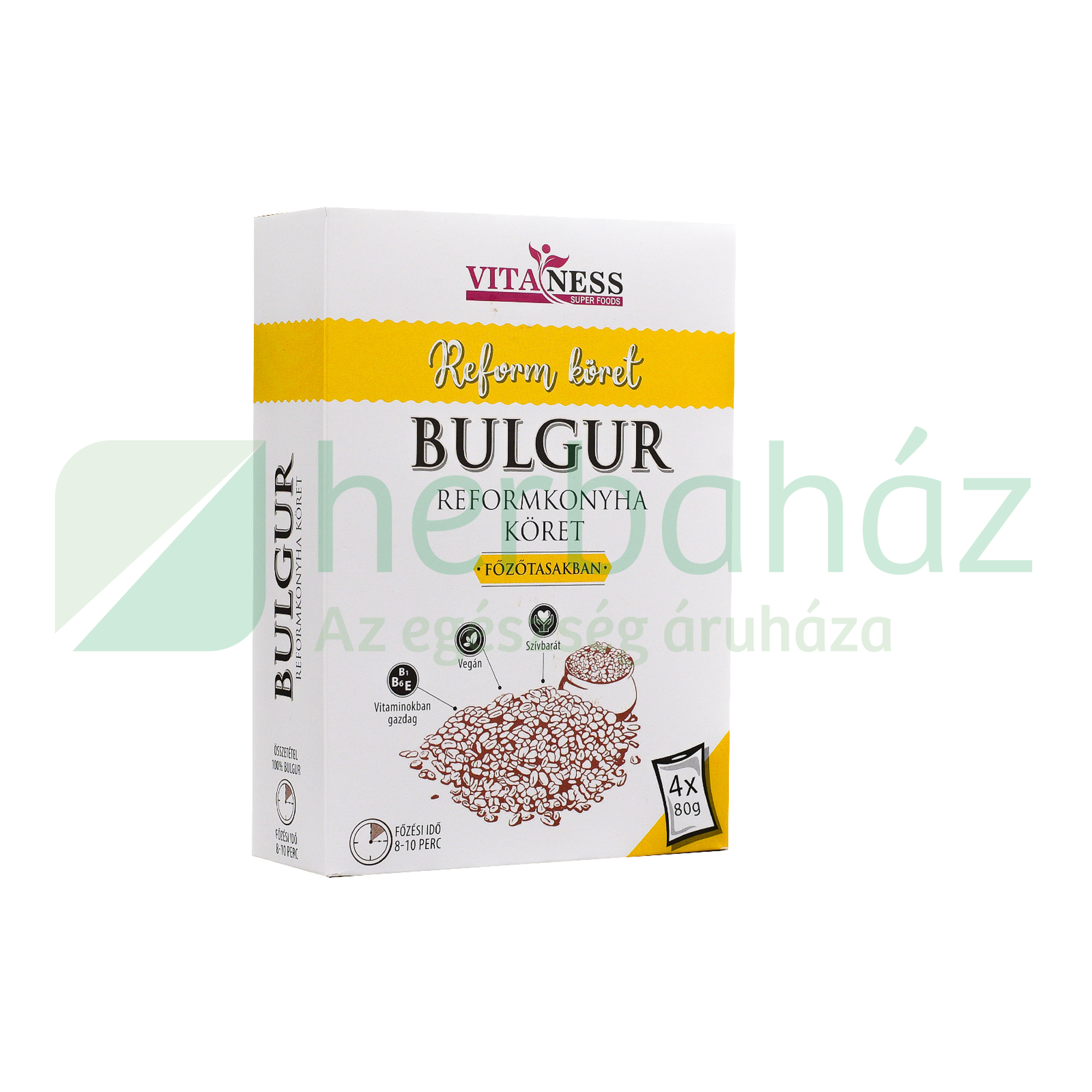 VITANESS REFORMKÖRET BULGUR (4X80G) FŐZŐTASAKBAN 320G