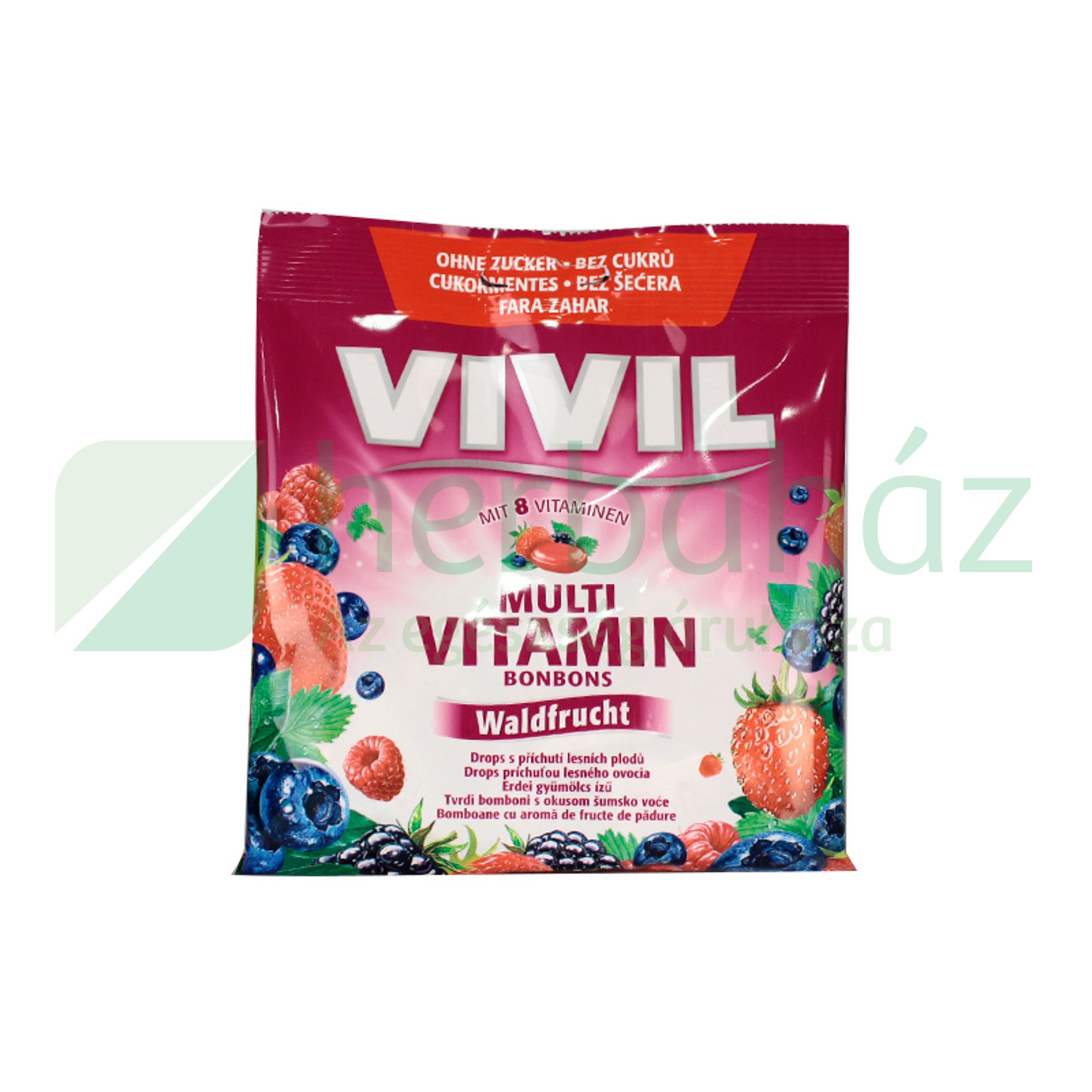 VIVIL CUKORKA ERDEI GYÜMÖLCS MULTIVITAMIN 60G