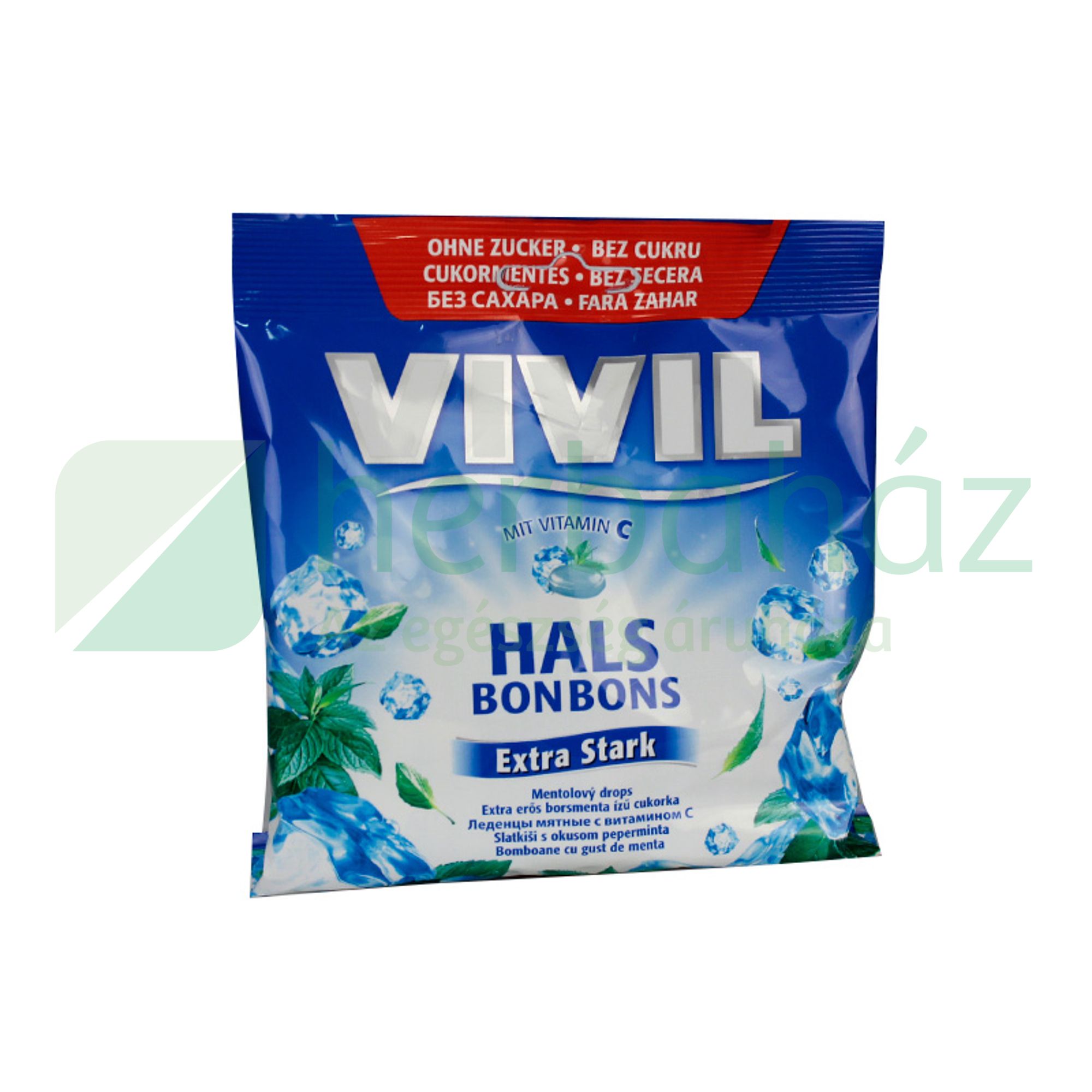 VIVIL CUKORKA EXTRA STARK MENTOLOS 60G