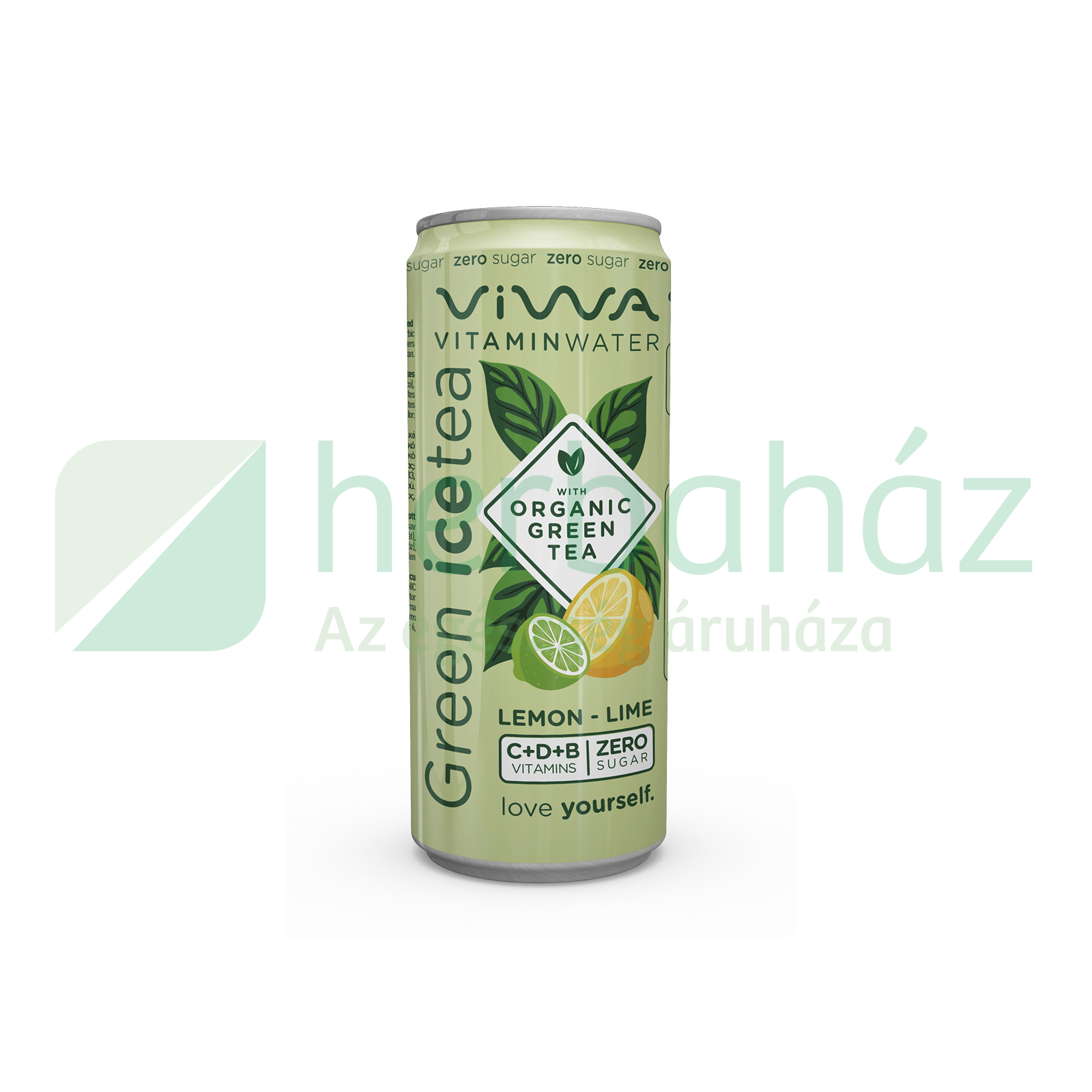 VIWA VITAMINTEA GREEN ICE TEA CITROM-LIME ZERO CUKOR 330ML DRS+50FT BETÉTDÍJ
