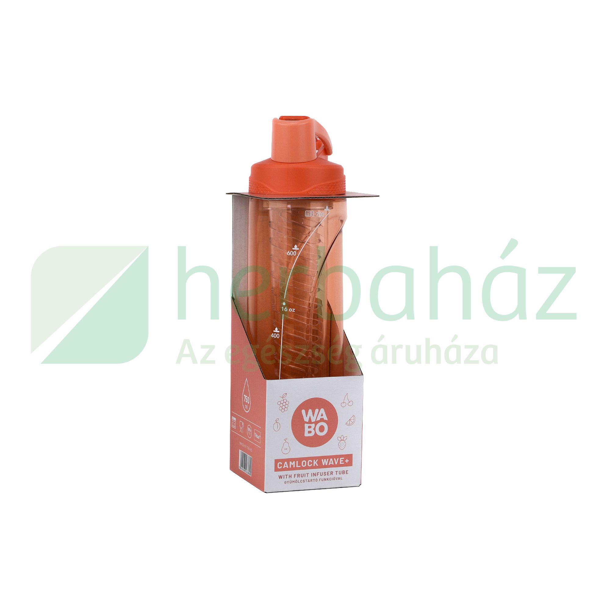 WABO MŰANYAG PALACK CSATOS GYÜMÖLCSTARTÓ FUNKCIÓVAL KORALL 750ML 1DB