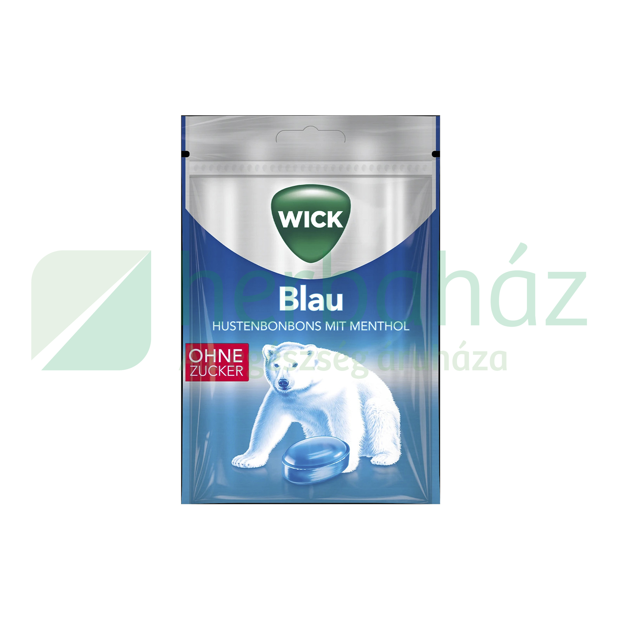 WICK BLAU MENTOLOS TOROKCUKORKA CUKORMENTES 72G