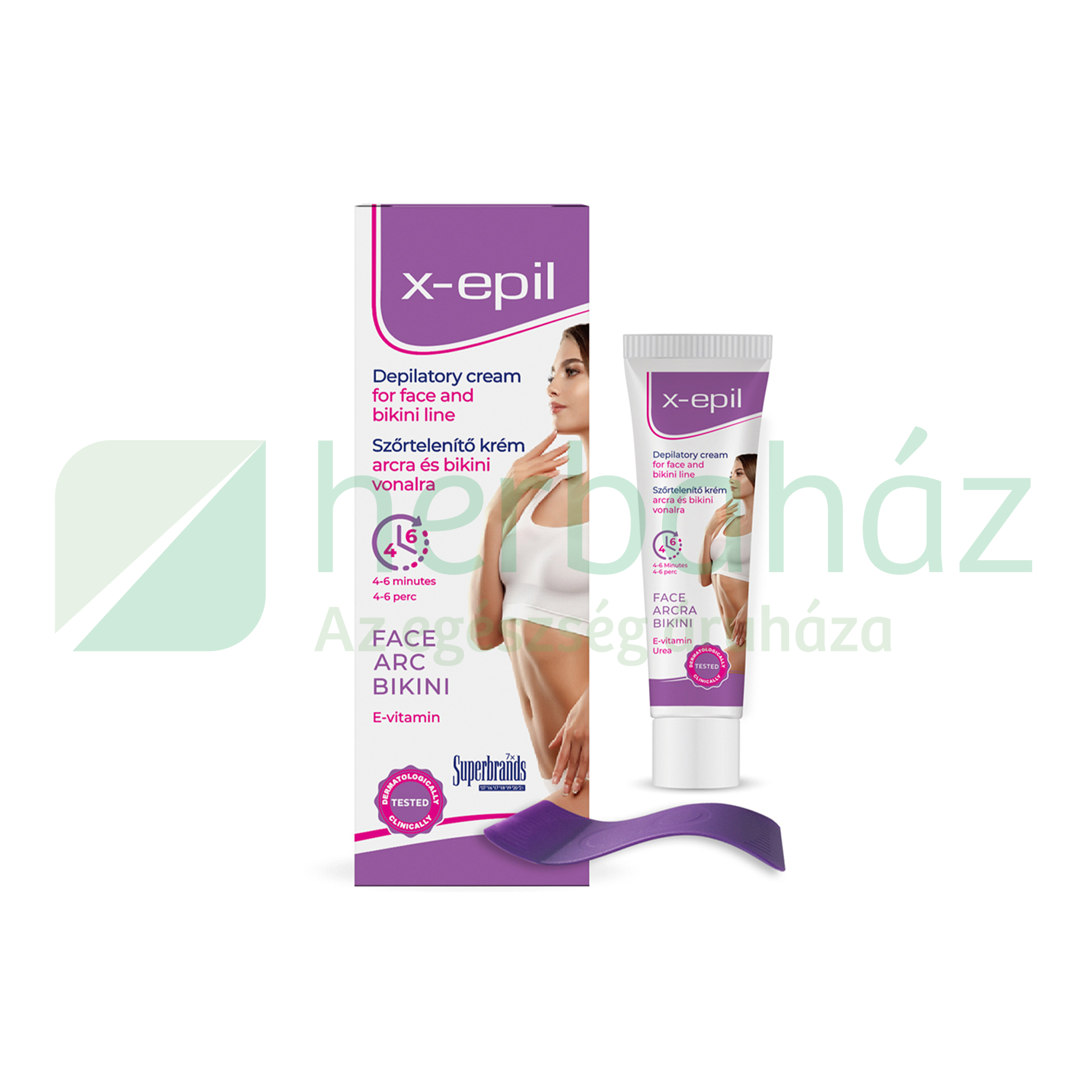 X-EPIL SZŐRTELENÍTŐ KRÉM ARCRA-BIKINI VONALRA 40ML