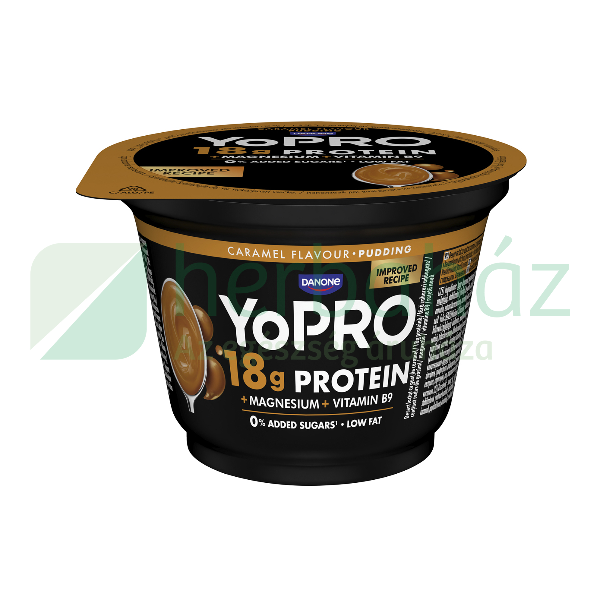 YOPRO PUDDING MAGAS FEHÉRJE TARTALOMMAL KARAMELL ÍZŰ TEJDESSZERT 180G[H]