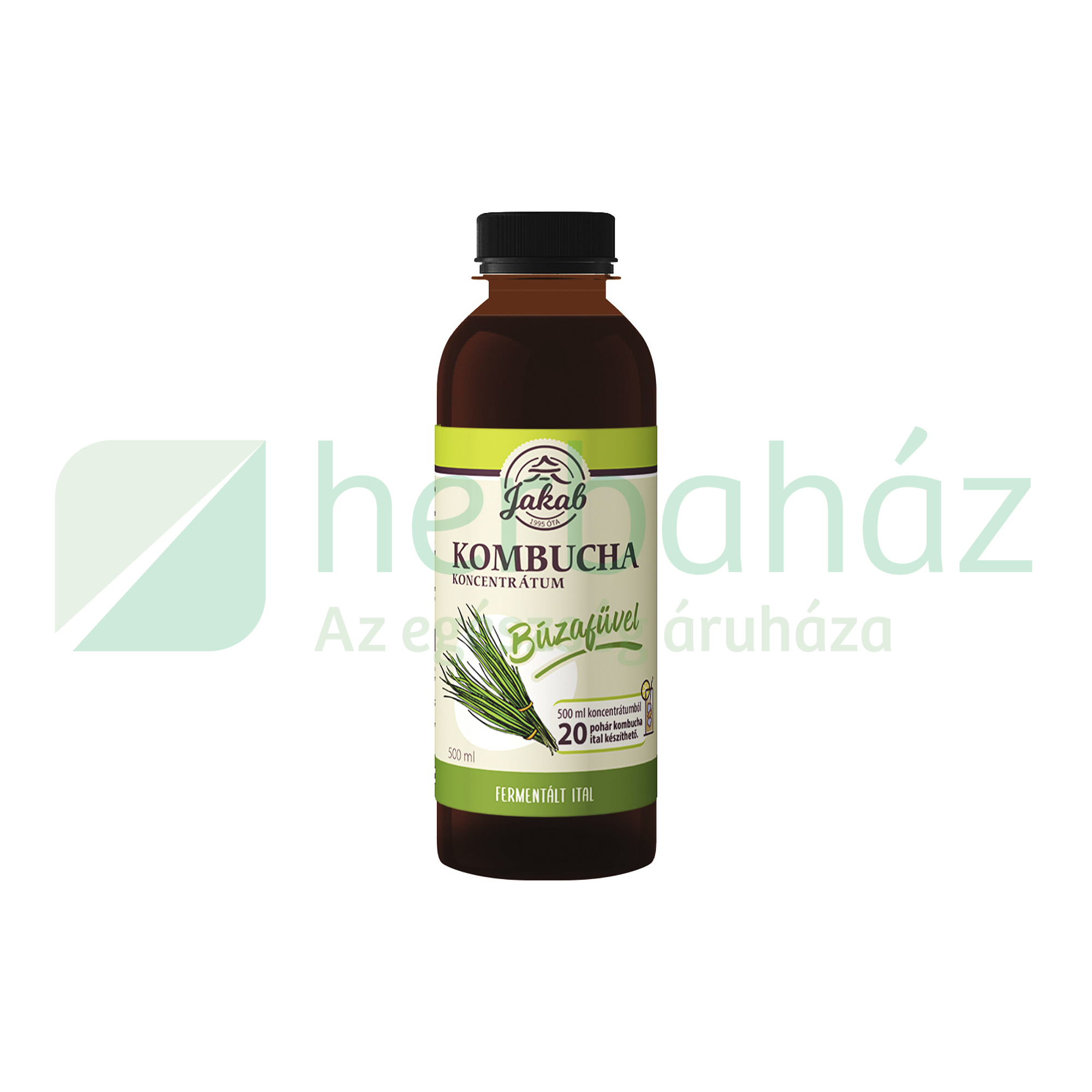 ZÖLDVÉR KOMBUCHA KONCENTRÁTUM BÚZAFŰVEL 500ML