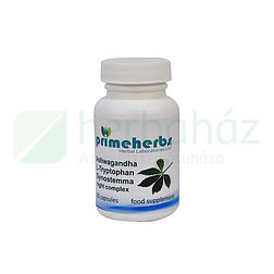 PRIMEHERBS ASHWAGANDHA  L-TRYPTOPHAN ÉS ÖTLEVELŰ GINZENG KIVONAT NIGHT COMPLEX KAPSZULA 60DB