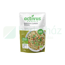 BIO ACTIVUS ZÖLD CURRY TÁL MUNGÓBABBAL ÉS FEKETE RIZZSEL 283G