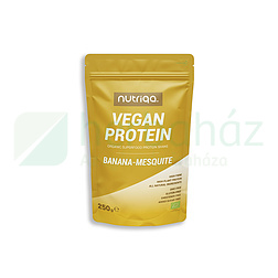 BIO NUTRIQA ORGANIC VEGAN PROTEIN PORKEVERÉK BANÁN-MESQUITE 250G