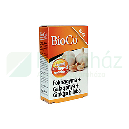 BIOCO FOKHAGYMA+GALAGONYA+GINKGO BILOBA KAPSZULA 60DB