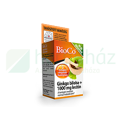 BIOCO GINKGO BILOBA + LECITIN KAPSZULA MEGAPACK 90DB