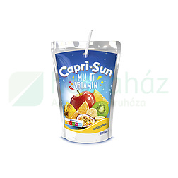 CAPRI-SUN MULTIVITAMIN VEGYES GYÜMÖLCSITAL CUKORRAL ÉS ÉDESÍTŐSZERREL 200ML