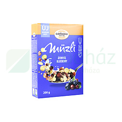 CERBONA ÁFONYÁS MÜZLI 200G