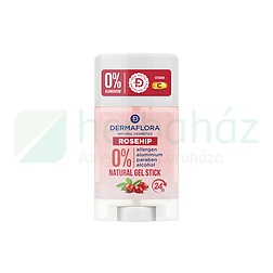 DERMAFLORA 0% DEO GÉL STIFT CSIPKEBOGYÓ OLAJJAL ÉS C-VITAMINNAL 50ML