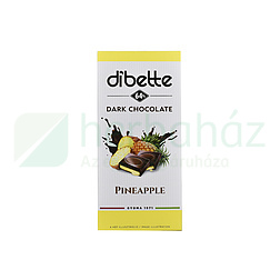 DIBETTE ANANÁSZ ÍZŰ KRÉMMEL TÖLTÖTT ÉTCSOKOLÁDÉ FRUKTÓZZAL 80G