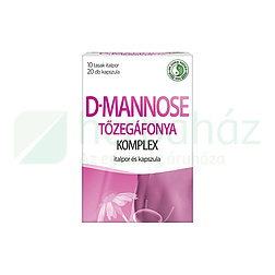 DR.CHEN D MANNOSE TŐZEGÁFONYA KOMPLEX (10 ITALPOR, 20 KAPSZULA) 10DB