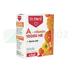 DR. HERZ A-VITAMIN 10000 NE + SZERVES CINK KAPSZULA 60DB