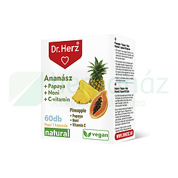 DR. HERZ ANANÁSZ + PAPAYA + NONI + C-VITAMIN KAPSZULA 60DB