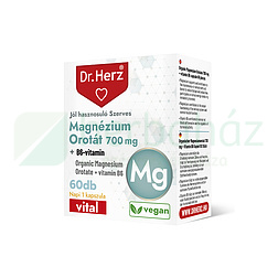 DR. HERZ MAGNÉZIUM OROTÁT 700MG + B6-VITAMIN KAPSZULA 60DB