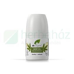 DR.ORGANIC ALUMÍNIUMMENTES GOLYÓS DEZODOR BIOAKTÍV KENDERMAGOLAJJAL 50ML