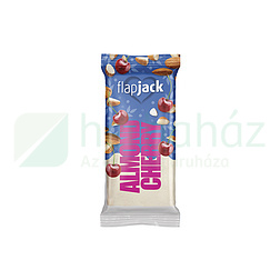 FLAPJACK MEGGYÍZŰ MANDULÁS ZABSZELET KANDÍROZOTT CSERESZNYEDARABOKKAL, FEHÉR BEVONÓBA MÁRTVA 100G
