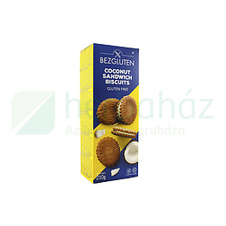 GLUTÉNMENTES BEZGLUTEN TÖLTÖTT KEKSZ, KÓKUSZOS 210G