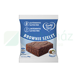 GLUTÉNMENTES FAMILY HEART BROWNIE SZELET KÓKUSZOS LAKTÓZMENTES 30G
