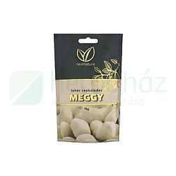 GLUTÉNMENTES REAL NATURE FEHÉR CSOKOLÁDÉS MEGGY 75G