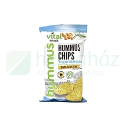 GLUTÉNMENTES VITAL HUMUSZ CHIP JOGHURTOS ZÖLDFŰSZERES ÍZESÍTÉSSEL 65G