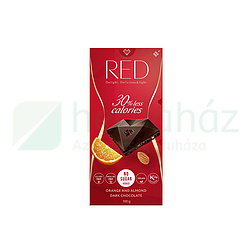 GM RED DELIGHT CSÖKKENTETT ENERGIATARTALMÚ ÉTCSOKOLÁDÉ NARANCS ÉS MANDULA DARABOKKAL HCN 100G