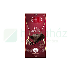 GM RED DELIGHT CSÖKKENTETT ENERGIATARTALMÚ EXTRA ÉTCSOKOLÁDÉ 60% KAKAÓ TARTALOM HCN 100G