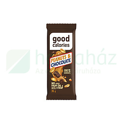 GOOD CALORIES SZELET FÖLDIMOGYORÓ-CSOKOLÁDÉ 35G