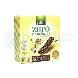 GULLON SNACK ZERO ÉTCSOKOLÁDÉS SZELET HOZZÁADOTT CUKOR NÉLKÜLI 150G