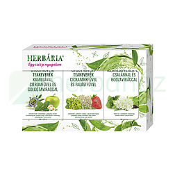 HERBÁRIA TRIOPACK - ALMÁS, EPRES ÉS JÁZMIN-ANANÁSZ ÍZŰ GYÓGYNÖVÉNY TEAKEVERÉK FILTERES 3X20DB
